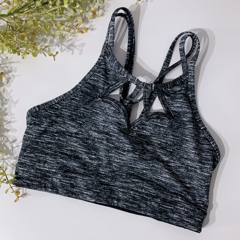 Victoria’s Secret Strappy Gray & Black Soorts Bra